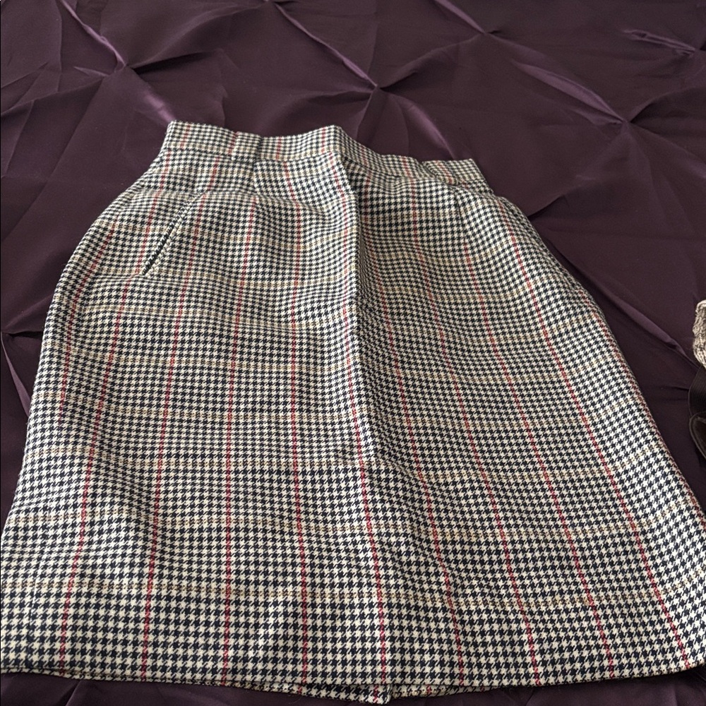 Plaid Skirt with Red and Black Pattern. EUC. Worn twice.